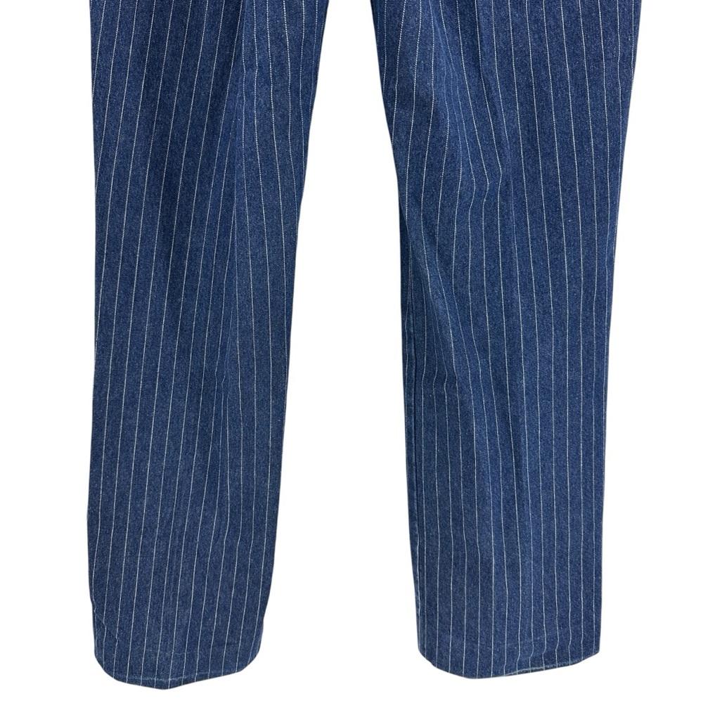 VINTAGE 2000 Tommy Hilfiger Women's Denim Pinstripe High Rise Straight Leg Jean - Picture 4 of 10